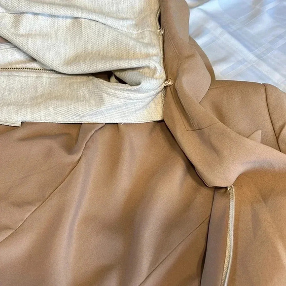 Dickie Blazer,Hoodie blazer Rachel Zoe,NWOT, women XS, removable zip hoodie - Picture 11 of 14